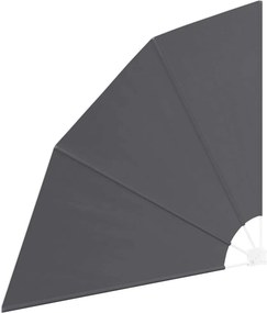 vidaXL Αδιάφανο σκίαστρο μπαλκονιού 140 x 140 cm Πολυεστέρας Μαύρο