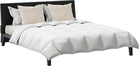 vidaXL Σετ Παπλωμάτων με μαξιλάρι 3 pcs Λευκό Φτέρος