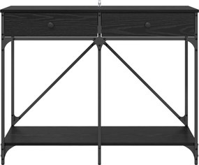 vidaXL Τραπέζι κονσόλας Μαύρη Οξυά 100 x 39 x 78,5 εκ