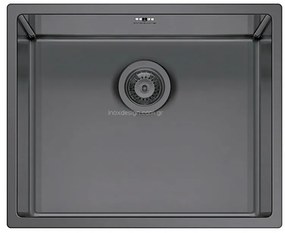 Pyramis Astris Colora Νεροχύτες Gun Metal 50x40x20 (101055801)