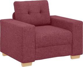 vidaXL Καναπές 3 pcs Κόκκινο Άνεμο 221 x 80 x 80 εκ