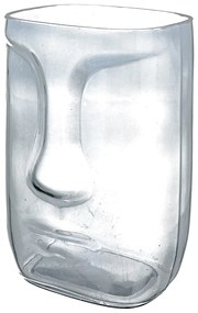 Βάζο ArteLibre Πρόσωπο Διάφανο Γυαλί 11x13x20cm-05160303
