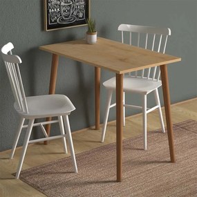 Τραπέζι Fiona Megapap χρώμα oak 90x55x75εκ.