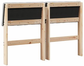 vidaXL Ταπετσαρισμένο κεφαλάρι Ανοιχτό γκρι 120 cm