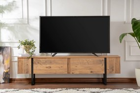 Έπιπλο Τηλεόρασης Atlantic Πεύκο / Μαύρο PESU 180x30x50