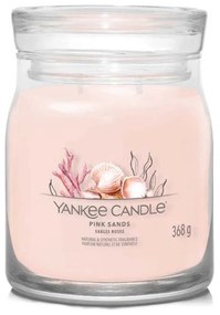Αρωματικό Κερί Pink Sands Medium 1629996E 9,3x11,4cm Pink Yankee Candle Wax,Glass