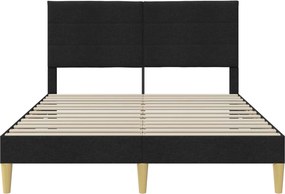 vidaXL Σκελετός Κρεβατιού Μαύρο 120 x 200 cm Ύφασμα
