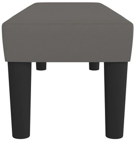 vidaXL Πάγκος Γκρι 100x30x30 εκ. από Συνθετικό Δέρμα