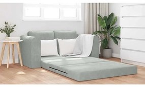 vidaXL Κρεβάτι καναπές Ανοιχτό γκρι 148 x 71 x 83 εκ. Βελούδο
