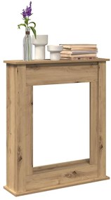 vidaXL Πλαίσιο Τζακιού Αρτισιανή Δρυς 75x20x87,5 εκ. από Επεξ. Ξύλο