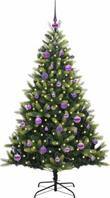 vidaXL Τεχνητό Χριστουγεννιάτικο Δέντρο με Συρταρωτές Βαθμίδες 150 LED