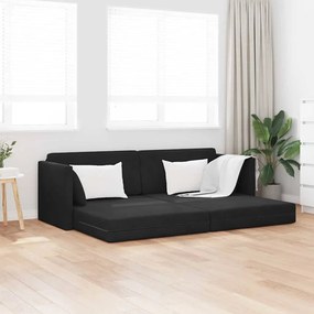 vidaXL Κρεβάτι Καναπές 2 σε 1 Μαύρος 213x144x60 εκ Βελούδο