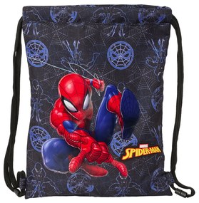 Σχολική Τσάντα με Σχοινιά Spider-Man Attack Μαύρο 26 x 34 x 1 cm