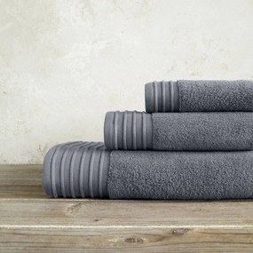 Πετσέτα Feel Fresh Night Grey Nima Body 90x145cm 100% Βαμβάκι