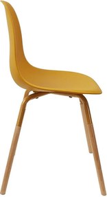 ΚΑΡΈΚΛΕΣ &amp; ΠΟΛΥΘΡΌΝΕΣ SCANDINAVIAN CHAIR PP PHENIX MUSTARD HD7612
