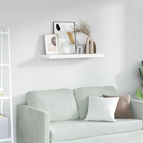 vidaXL Ράφι Τοίχου Επιτοίχιο Λευκό Μάρμαρο 90 x 23,5 x 3,8 cm