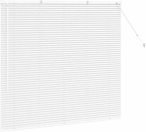 vidaXL Βενετσιάνικες Ρόδες Λευκό 130 x 150 cm Αλουμίνιο