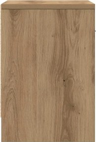 vidaXL Κομοδίνα 2 τεμ. με Συρτάρι Artisan Δρυς 39x28x41 εκ.