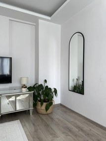Stewehome Οβάλ Καθρέπτης Δαπέδου Μαύρο / 140x50 cm (140x50 cm)