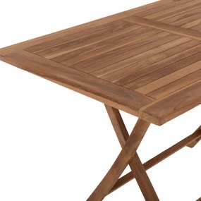 ΤΡΑΠΕΖΙ ΤΡΑΠΕΖΑΡΙΑΣ KENDALL ΠΤΥΣΣΟΜΕΝΟ HM9542 TEAK ΣΕ ΦΥΣΙΚΟ ΧΡΩΜΑ 120x80x75Yεκ. - HM9542