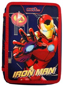 Κασετίνα Διπλή Γεμάτη (21x15x5) Must Iron Man 506238