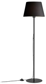 Floor lamp Lumider E27 fabric-metal black D35x152cm 35x21x152 εκ.