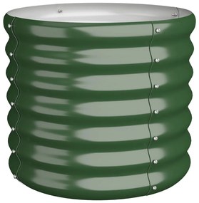 vidaXL Ζαρντινιέρα Πράσινη 40x40x36 εκ. Ατσάλι με Ηλεκτρ. Βαφή Πούδρας