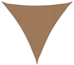 vidaXL Πανί Σκίασης Taupe 4,5 x 4,5 x 4,5 μ. από HDPE 160 γρ./μ²