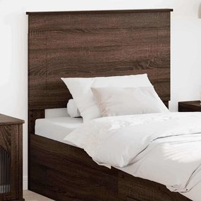 vidaXL Κεφαλάρι με κεφαλάρι Καφέ δρυς 75 cm Επεξεργασμένο ξύλο