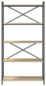 vidaXL Βιβλιοθήκη Sonoma Δρυς 80 x 30 x 153 εκ Επεξεργασμένο ξύλο