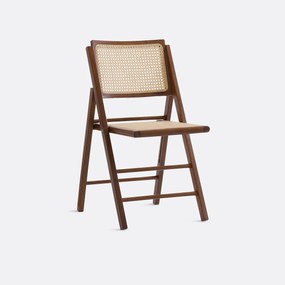 Πτυσσόμενη καρέκλα από οξιά και ψάθα, Rivia