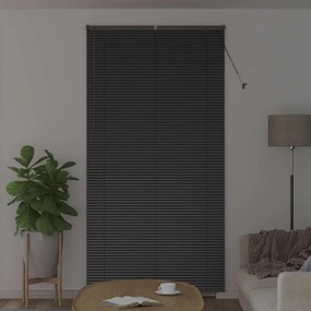vidaXL Ρολό Παραθύρου με κουρτίνες Άλλο Μαύρο 80 x 130 εκ Αλουμίνιο