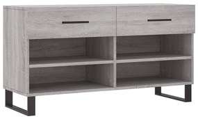 vidaXL Παπουτσοθήκη Γκρι Sonoma 102x35x55 εκ. από Επεξεργασμένο Ξύλο