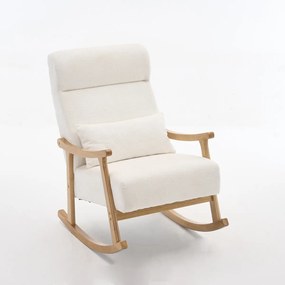 Κουνιστή Πολυθρόνα (66x95.5x98.5) Spitishop Ontario White