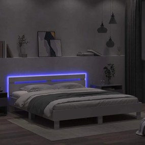 vidaXL Σκελετός Κρεβατιού Λευκό 193 x 203 cm Επεξεργασμένο Ξύλο