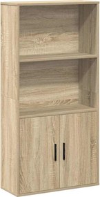 vidaXL Βιβλιοθήκη Sonoma Δρυς 60x24x120 εκ. από Επεξεργασμένο Ξύλο