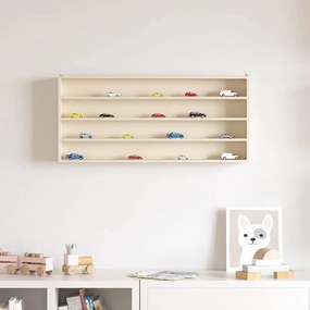 vidaXL Ξύλινη βιτρίνα συλλεκτών Καφέ 80 x 8.5 x 36 εκ. Κόντρα πλακέ