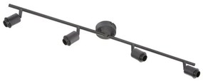 Σώμα Σποτ Φωτιστικού Οροφής Μαύρο 4xE14 10W 70825 Fischer Honsel-70825-Μαύρο 70825