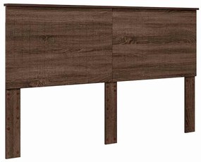 vidaXL Κεφαλάρι με κεφαλάρι Καφέ δρυς 160 cm Επεξεργασμένο ξύλο