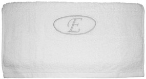 Πετσέτα μονόγραμμα Προσώπου 50x100 Ε Λευκό Viopros