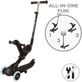Globber Scooter Go.Up Deluxe Fantasy Lights Black