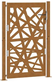 Πύλη κήπου 105x155 cm από καιρικό χάλυβα Light Design - Καφέ