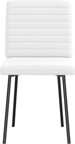vidaXL Καρέκλες Τραπεζαρίας 2 τεμ. Λευκές από Συνθετικό Δέρμα