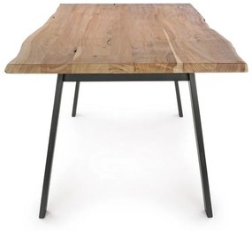 Τραπέζι Aron Ξύλο-Μέταλλο Καφέ-Μαύρο (200x95x77 εκ.)