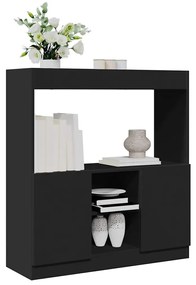 vidaXL Ντουλάπι Μαύρο 92x33x100 εκ. από Επεξεργασμένο Ξύλο