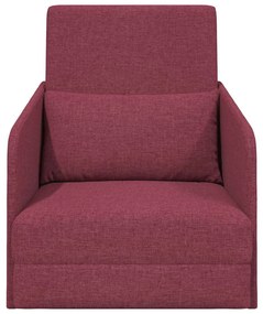 vidaXL Κρεβάτι καναπές Μπορντό 65 x 80 x 83 εκ. ύφασμα
