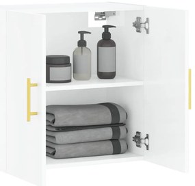 vidaXL Ντουλάπι Τοίχου Γυαλιστερό Λευκό 60x31x60 εκ Επεξεργασμένο Ξύλο