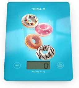 Tesla KS100BL Ψηφιακή Ζυγαριά Κουζίνας 1gr/5kg Μπλε