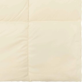 vidaXL Χειμερινό Παπλωματοθήκη 200 x 240 cm Χειμώνας Κρεμ Αναπνεύσιμο