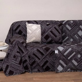Ριχτάρι 1448 Black Anna Riska Armchair 180x180cm Chenille